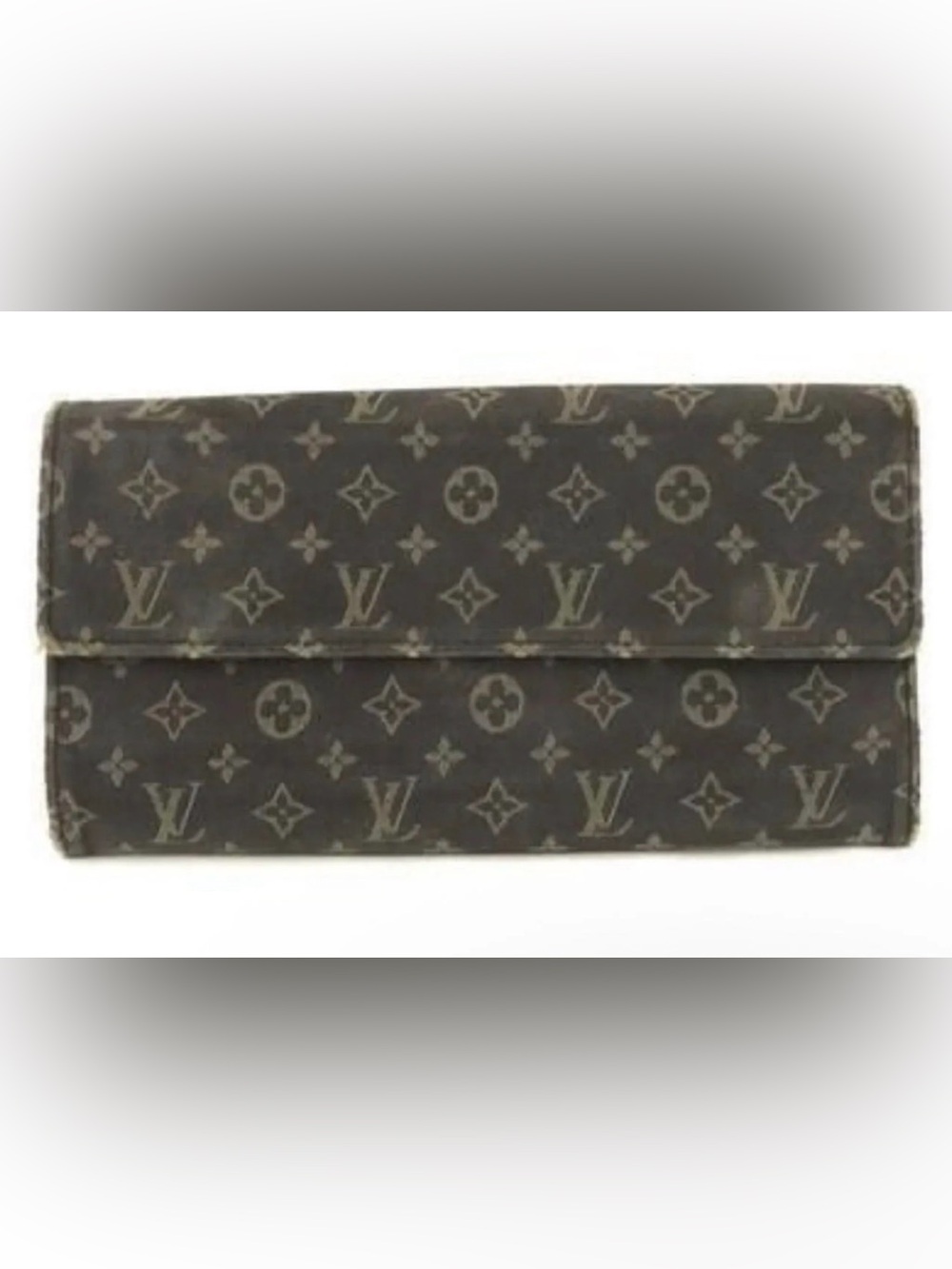 Louis Vuitton Sarah Wallet brown Mini Lin canvas